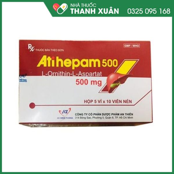 Atihepam 500 điều trị các bệnh lý ở gan